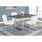 Monarch Specialties Dining Table - 36"X 60" / Grey / Chrome Metal I 1120 - alternate 3